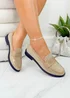 Love Lemonade Beige Crystal Royale Loafers - Size 3 Image 1