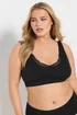 Yours 2 Pack Black & White Lace Trim Seamless Bralette - Size 26-28 Clothing Image 2