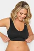 Yours 2 Pack White & Black Seamless Padded Non-Wired Bralettes - Size 16 Clothing Image 2