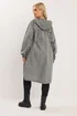 Yours Curve Grey Lightweight Longline Parka Jacket - 16 Image 3