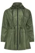 Yours Curve Khaki Green Drawstring Lightweight Parka Jacket - 18 Image 5