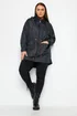 Yours Curve Navy Blue Drawstring Lightweight Parka Jacket - 34-36 Image 2