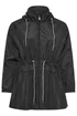 Yours Curve Black Drawstring Lightweight Parka Jacket - 20 Image 5