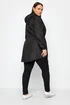 Yours Curve Black Drawstring Lightweight Parka Jacket - 20 Image 3