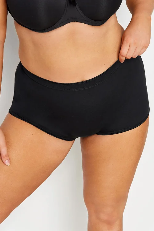 Yours 5 Pack Curve Black High Waisted Shorts - 30-32 Image 2