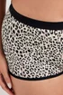 Yours 5 Pack Curve Natural Brown Animal Print Shorts - 30-32 Image 4