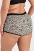 Yours 5 Pack Curve Natural Brown Animal Print Shorts - 30-32 Image 3