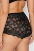 Yours 3 Pack Curve Black Lace Full Briefs - 34-36 Image 3