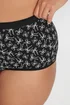 Yours Curve 5 Pack Black & Pink Bow Print Full Briefs - 34-36 Image 3