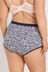 Yours 5 Pack Curve Navy Blue Leopard Print Full Briefs - 38-40 Image 4