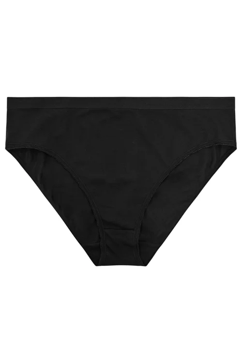 Yours 5 Pack Curve Black High Leg Briefs - 34-36 Image 4