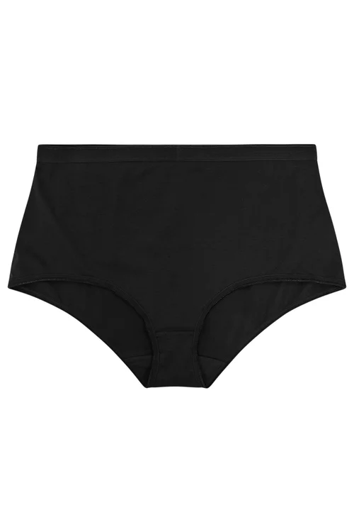 Yours Curve 5 Pack Black Stretch Full Briefs - Size 22-24 Image 4
