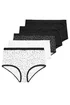 Yours 5 Pack Curve Black & White Butterfly Design High Waisted Full Briefs - 14-16 Image 3