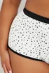 Yours 5 Pack Curve Black & White Star Print High Waisted Shorts - 26-28 Image 4