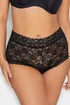 Yours 3 Pack Curve Black Lace Mid Rise Shorts - 14-16 Image 2
