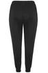Yours Curve Black Cuffed Pyjama Bottoms - Size 30-32 Clothing Image 4