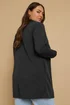 Yours Curve Black Longline Blazer - 26 Image 3