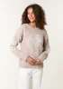 Blue Vanilla Beige Jumper With Embroidered Heart - Small/Medium Image 1