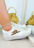 Love Lemonade Leopard Glitter Bolt Trainers - Size 5 Image 6