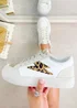 Love Lemonade Leopard Glitter Bolt Trainers - Size 5 Image 4