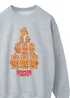 Spiral Galaxy Netflix Stranger Things Gingerbread Grey Graphic Sweatshirt - L Image 2