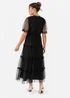 Anaya With Love Black Short Sleeve Frill Midaxi Dress - 22 Image 2