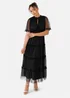 Anaya With Love Black Short Sleeve Frill Midaxi Dress - 22 Image 1