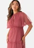 Anaya With Love Garnet Rose Short Sleeve Frill Midaxi Dress - 8 Image 3