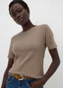 Brown Fossil Fitted T-Shirt - Size 12 Image 1