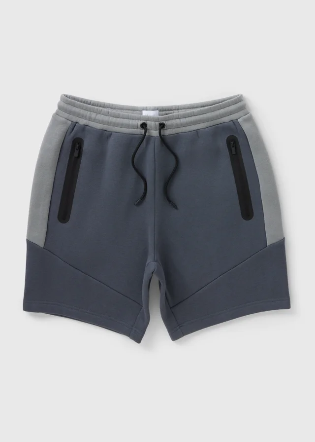 Souluxe Charcoal Clean Panel Jogger Shorts