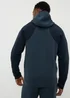 Souluxe Navy Zip Up Hoodie - Extra small Image 3