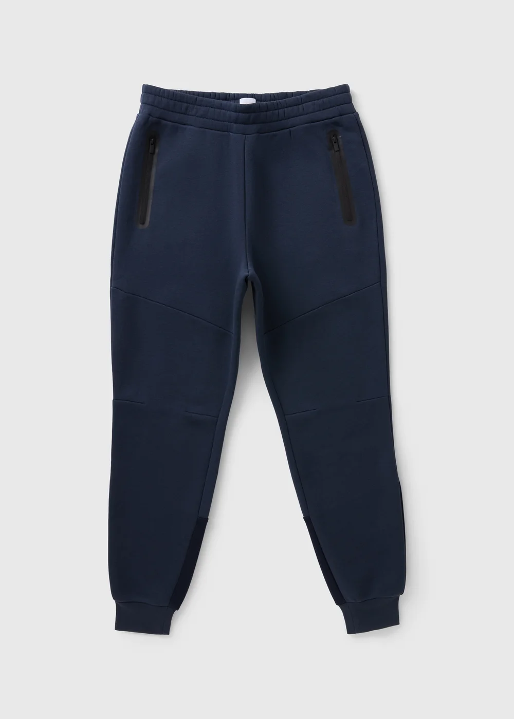 Souluxe Navy Panel Cuffed Jogging Bottoms - Extra small Image 4