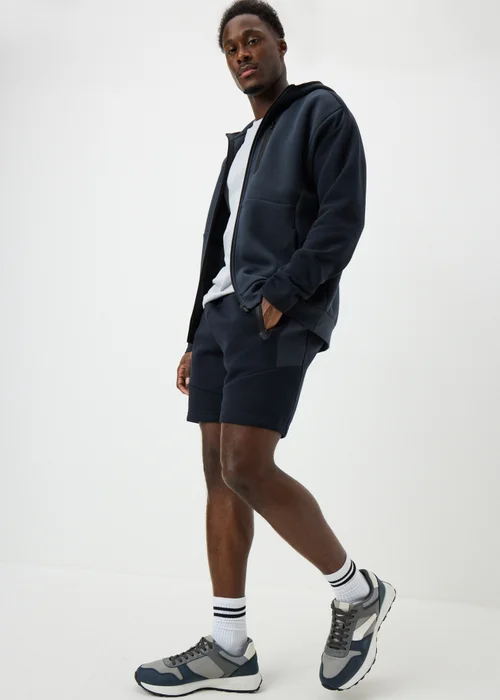 Souluxe Navy Panel Jogger Shorts - XS Image 1