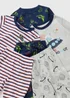 3 Pack Boys Multicolour Dino Space Pyjama (1-7yrs) - 1 to 1 half years Image 2