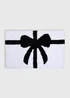 Black & White Bow Bath Mat Image 1
