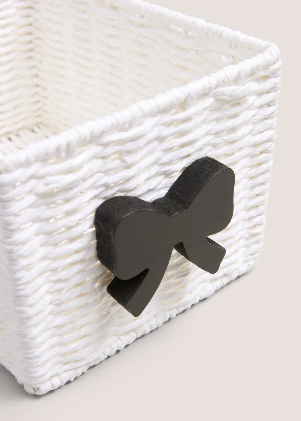 White Single Bow Drawer Image 2