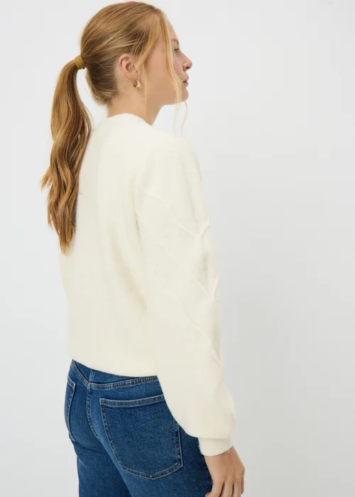 Cream Bobble Stitch Jumper - 3XL Image 3
