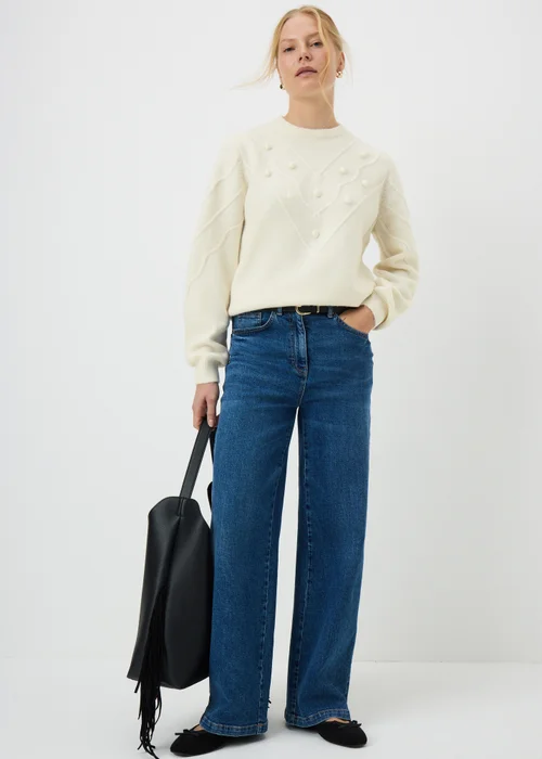 Cream Bobble Stitch Jumper - 3XL Image 2