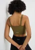 Khaki Double Strap Cami Top - Small Image 3