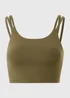 Khaki Double Strap Cami Top - Small Image 4