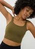 Khaki Double Strap Cami Top - Small Image 1