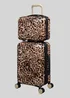 IT Luggage Brown Leopard Printed Hardshell Suitcase - VANITY Image 2