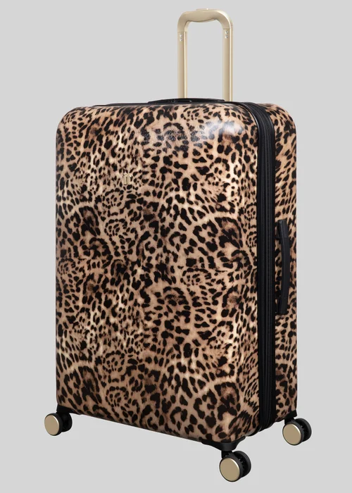 IT Luggage Brown Leopard Printed Hardshell Suitcase - VANITY Image 3