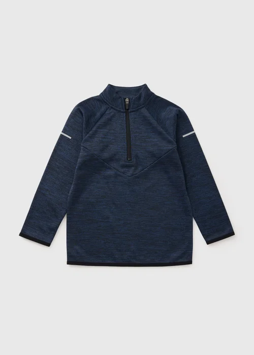 Boys Navy Sport Half Zip Co Ord Top (7-15yrs) - Age 14 Years Image 1