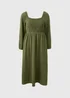 Green Shirred Tea Dress - 26 Image 2