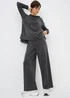 Souluxe Grey Wide Leg Jogging Bottoms - Small Image 2