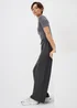 Souluxe Grey Wide Leg Jogging Bottoms - Small Image 1