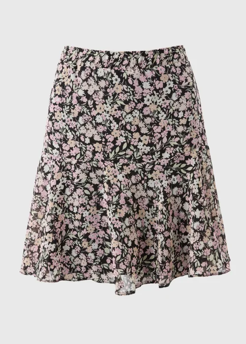 Multicoloured Floral Mini Skirt - Size 16 Image 4
