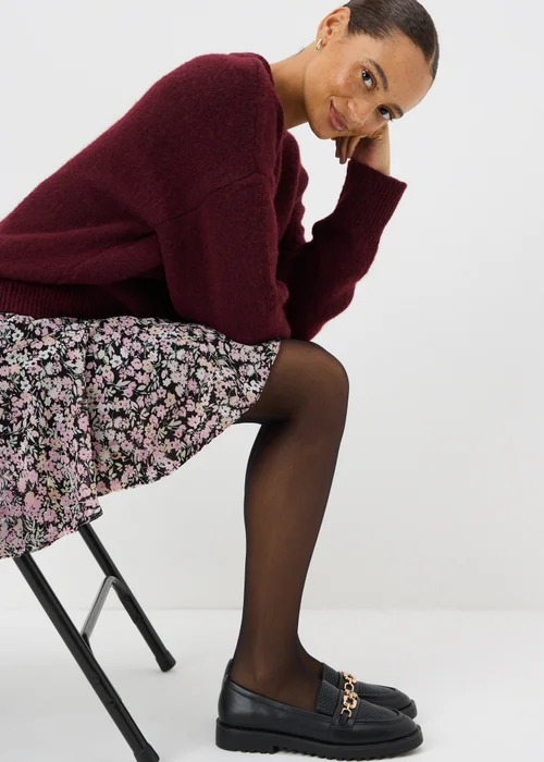 Multicoloured Floral Mini Skirt - Size 16 Image 2