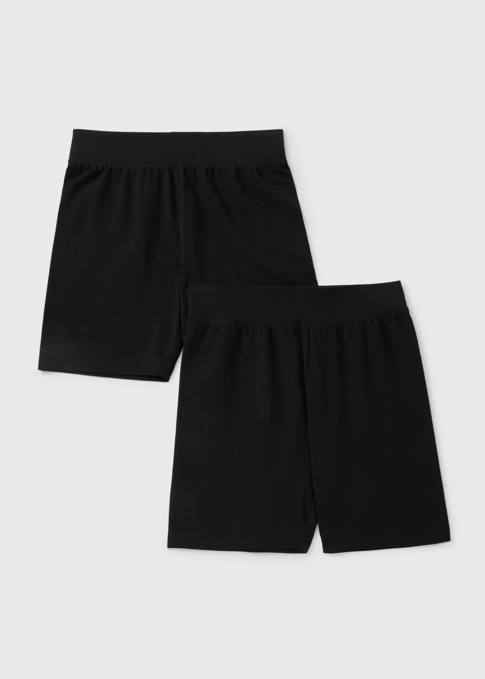 Kids 2 Pack Black Cycling Shorts (3-13yrs) - Age 3 Years Image 1